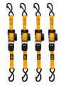 Walkers Game Ear Muddy Mud-RRS10 1 Inch x 10 Inch Ratchet Straps, 4 Pack