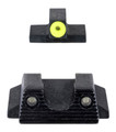 Trijicon Suppressor/Optic Height HD XR Night Sight Set for S&W Bodyguard 2.0 Green Tritium Yellow Front Outline