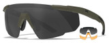 Wiley X Saber Advanced Shooting Glasses with Gray, Clear, Rust, and ODG Lenses