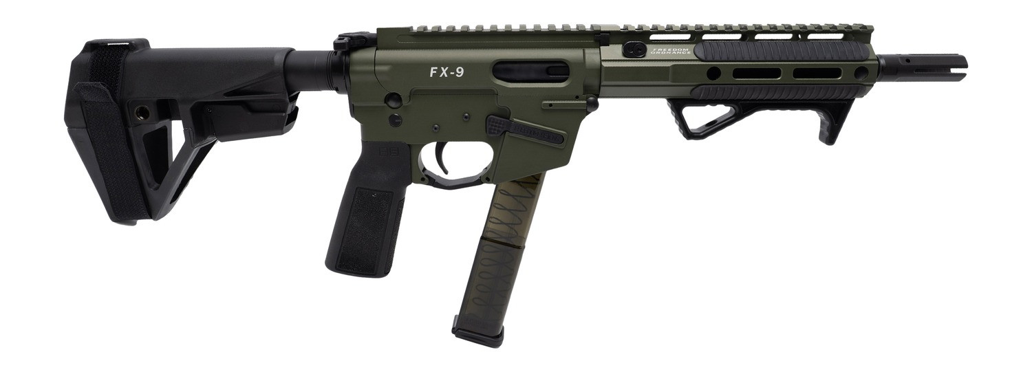 Freedom Ordnance Elite 9mm Luger 8-Inch Threaded Barrel / OD Green