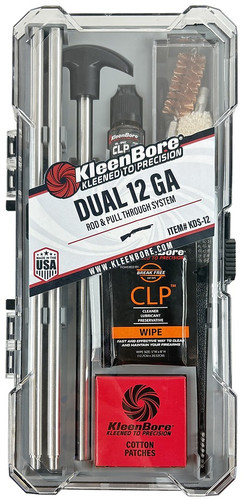 Kleen-Bore KDS-12 Dual System Rod and Rope Pull Through for 12 Gauge