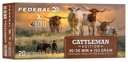 Federal LG3030CATT 150 Grain Hammer Henry Ammunition 20-Round Box
