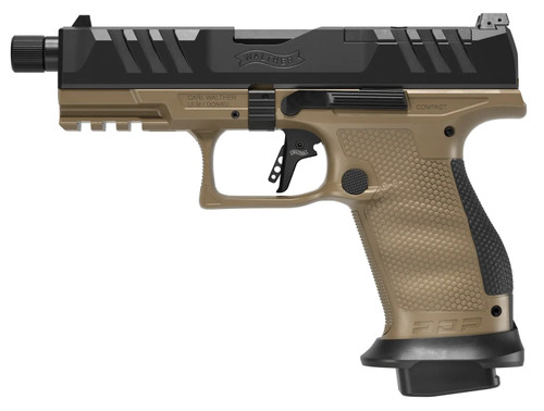 Walther Arms PDP 9mm Compact Pistol 4.6 Inch Barrel 10-Round Magazine FDE