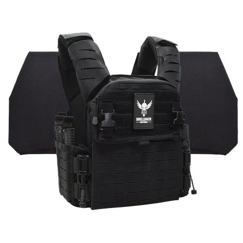 SHELLBACK TACTICAL BANSHEE ELITE 3.0 LEVEL IV ARMOR KIT WITH MODEL 26605-2 CERAMIC PLATES