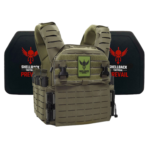 SHELLBACK TACTICAL BANSHEE ELITE 3.0 LIGHTWEIGHT LEVEL IV ARMOR KIT WITH MODEL 4SICMH CERAMIC PLATES