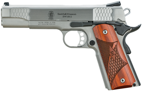 Smith & Wesson 1911 E-Series .45 ACP Pistol – 5" Stainless | Serrated Fram