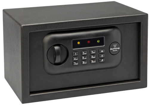 Bulldog Digital Pistol Vault – Keypad & Key Entry Handgun Safe