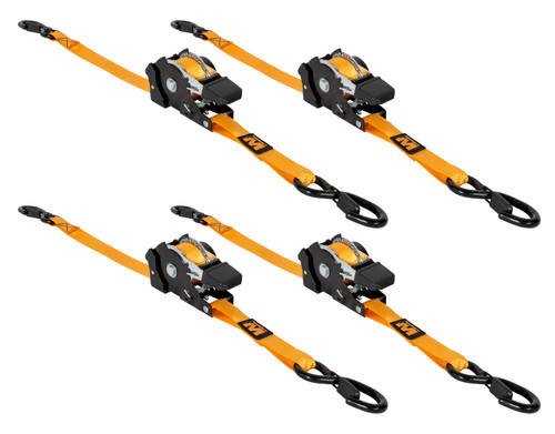 Walkers Game Ear Muddy Mud-RRS10 1 Inch x 10 Inch Ratchet Straps, 4 Pack