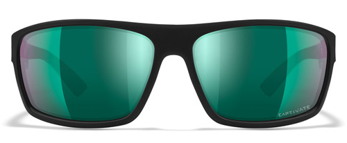 Wiley X Peak Cap Tivate Green Mirror Smoke Black Sunglasses