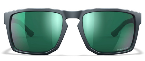 Wiley X Founder Captivate Green Mirror and Clear Gray Lens Sunglasses