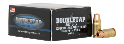 DoubleTap Ammunition 357S 125 Grain Self-Defense Ammunition 20-Round Box