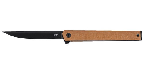 Columbia River CRKT 7097DKC CEO Flipper Knife 3.35 Inches Desert Tan
