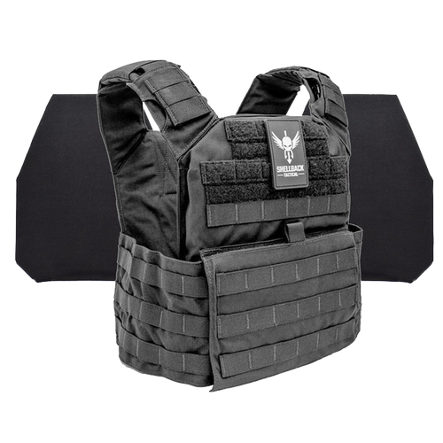 SHELLBACK TACTICAL BANSHEE RIFLE LEVEL IV ARMOR KIT WITH MODEL 26605-2 CERAMIC PLATES