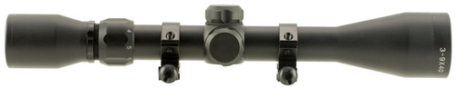 TruGlo TruShot 3-9x40 Riflescope – Duplex Reticle w/ Rings (TG853940B)