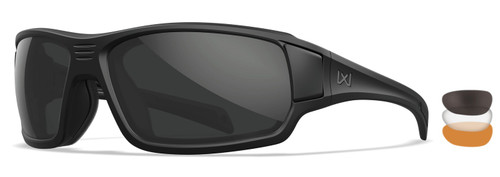 Wiley X Breach 2.5 Safety Glasses Gray Clear Rust Mirror