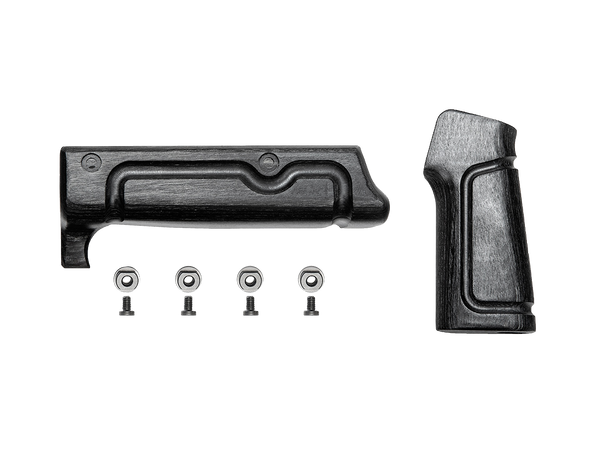 Black Laminate Wood 2 Piece Kit (Handguard and Grip)