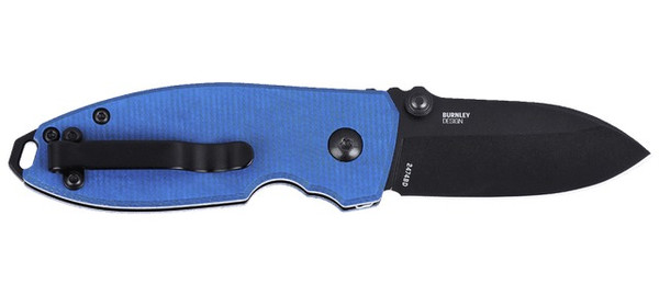 Columbia River Squid Button Lock Knife 2.27-inch Blue