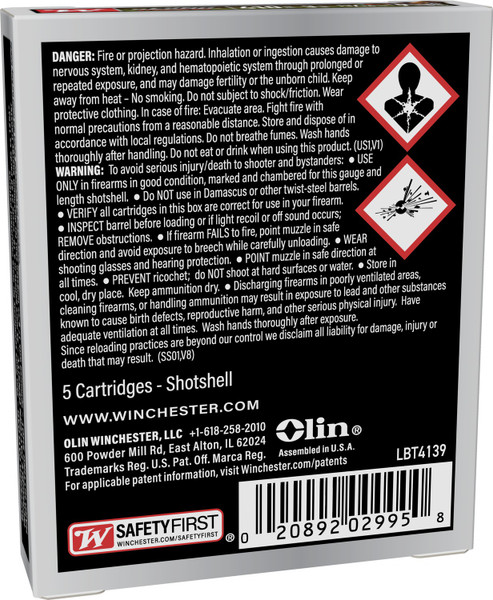 Winchester Ammo Longbeard TSX 410 Grain 3-Inch #9 Shotshell 20-Round Box