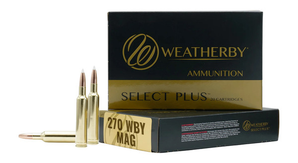 Weatherby 270 Winchester 134-Grain Hammer Ammunition 20-Round Box