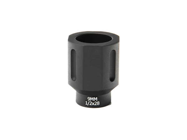 9mm 4 Flat Flash Can 1/2x28