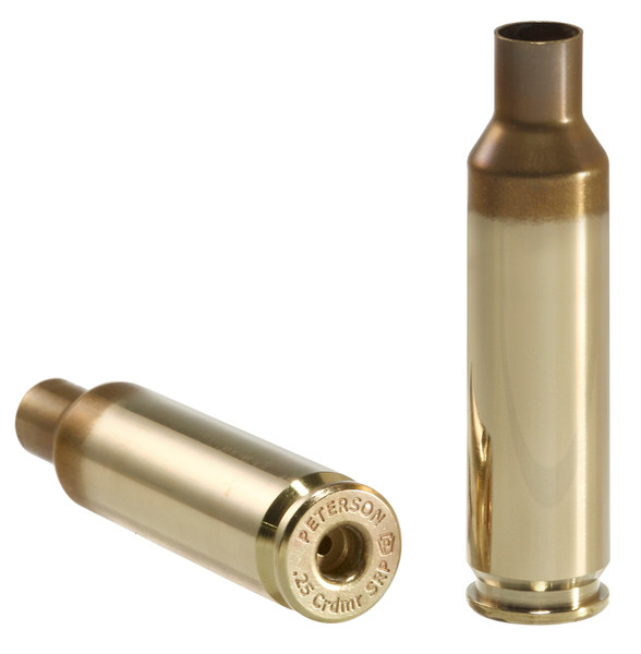 Peterson Cartridge 40027-R 25 Creedmoor Match-Grade Brass Casings