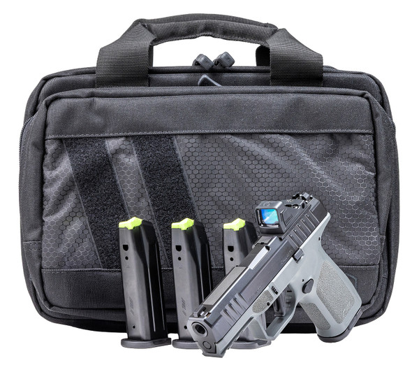 ROST MARTIN RM1CGRYOSP10CA-P 9mm Striker-Fired Pistol with Green Dot Reflex Sight and 4 Magazines