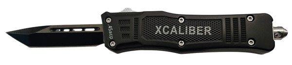 Xcaliber Knife Company 45 ACP Small OTF Tanto Knife with 2.75-Inch 440C Stainless Steel Blade