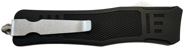 XCaliber Knife Company 40 Cal Medium OTF Tanto Knife with 3.25-Inch Serrated Blade and Steel Handle