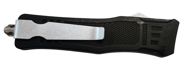 XCaliber Knife Company 380 ACP Small OTF Knife with 2.75-Inch Part Serrated Blade and Nylon Sheath