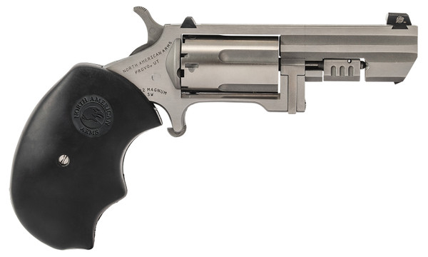 NAA Recluse 22 Mag Revolver 2-inch Stainless Steel SAO with XS White Dot Sight