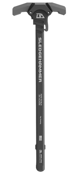 BREEK Sledgehammer Charging Handle AR-10 LR-308 Gray Aluminum BRK6010MGRAY