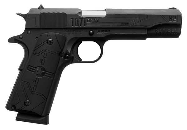 Tisas SDS 1010052B2S 1911 45 ACP with Engraved Aluminum Grips and Cerakote Finish