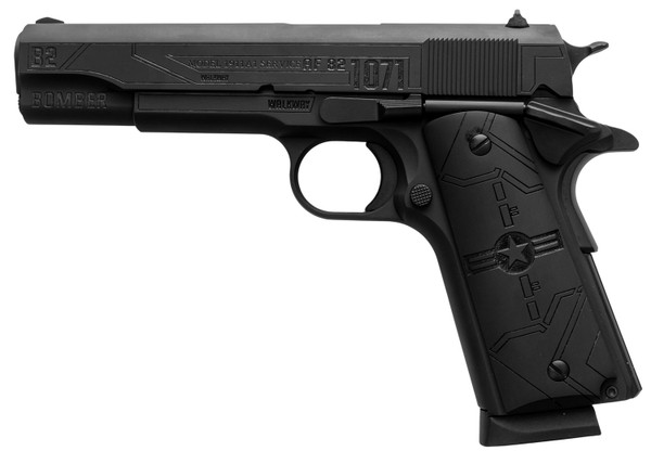 Tisas SDS 1010052B2S 1911 45 ACP with Engraved Aluminum Grips and Cerakote Finish