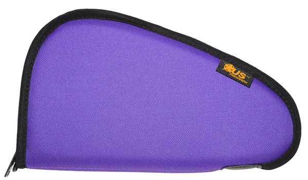 US PeaceKeeper P21411 Pistol Case 11x6 Purple with 1 Inch Padding and Lockable Zipper