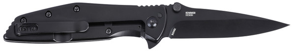 Columbia River CRKT 7600K Slag EDC Folding Knife with D2 Steel Blade and Black Stainless Steel Handle