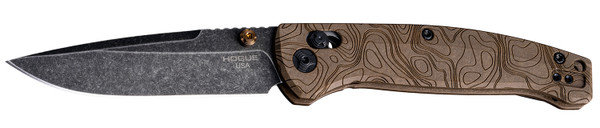 Hogue Mysto Drop Point Folding Knife with CPM MagnaCut Blade and Richlite Handle