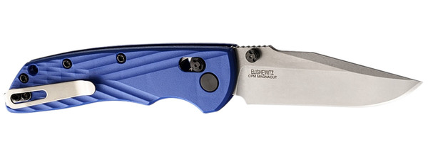Hogue DEKA 3.25 inch Clip Point Blade Tumble G10 Blue Textured Handle Knife