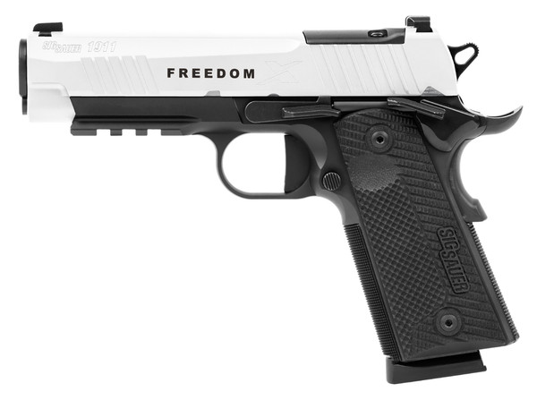 Sig Sauer 1911XCA45TWXR3TP 1911 45 ACP Optic Ready Pistol with 4.2 Inch Barrel and Black DLC Finish