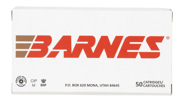 Barnes Bullets 32521 9mm Luger Sierra Jacketed Hollow Point Ammunition 115 gr 50 Rounds Per Box