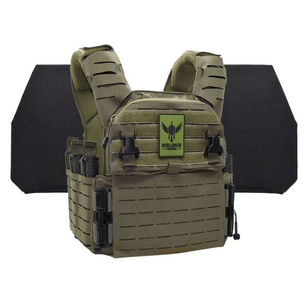 SHELLBACK TACTICAL BANSHEE ELITE 3.0 LEVEL IV ARMOR KIT WITH MODEL 26605-2 CERAMIC PLATES