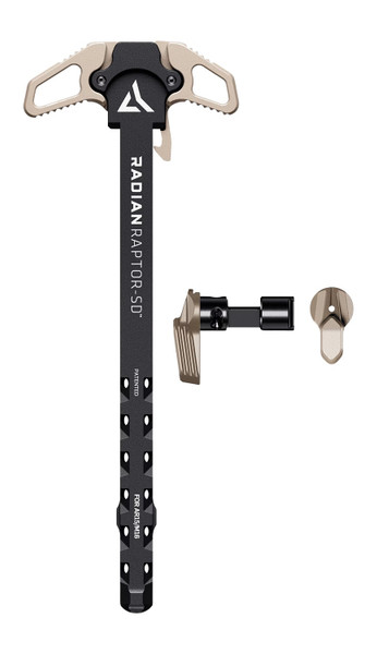 Radian Weapons R0940 Raptor SD 45/90 Ambidextrous Charging Handle for AR-15/M16 in Flat Dark Earth Aluminum