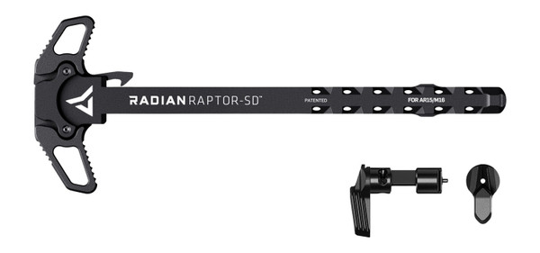 Radian Weapons R0939 Raptor SD 45/90 Ambidextrous Charging Handle for AR-15/M16 Black Aluminum