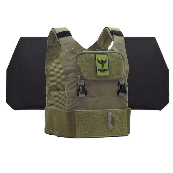 SHELLBACK TACTICAL STEALTH 2.0 LEVEL IV ARMOR KIT WITH MODEL 26605-2 CERAMIC PLATES