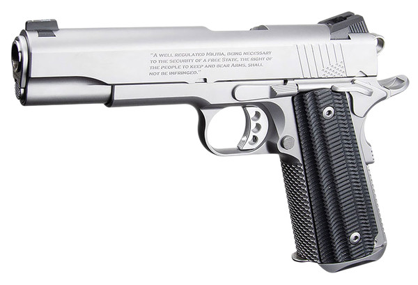 Ed Brown Base-SS-2A 2nd Amendment 1911 Pistol in Stainless .45 ACP with 5 Inch Barrel