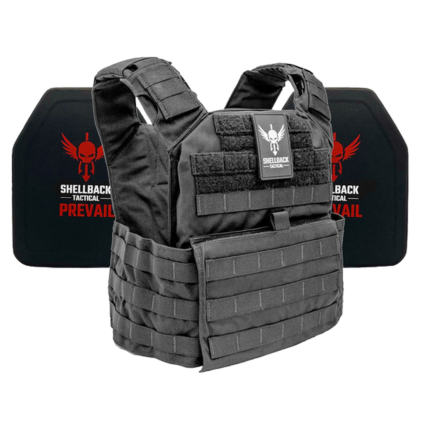SHELLBACK TACTICAL BANSHEE RIFLE LIGHTWEIGHT LEVEL IV ARMOR KIT WITH MODEL 4SICMH CERAMIC PLATES