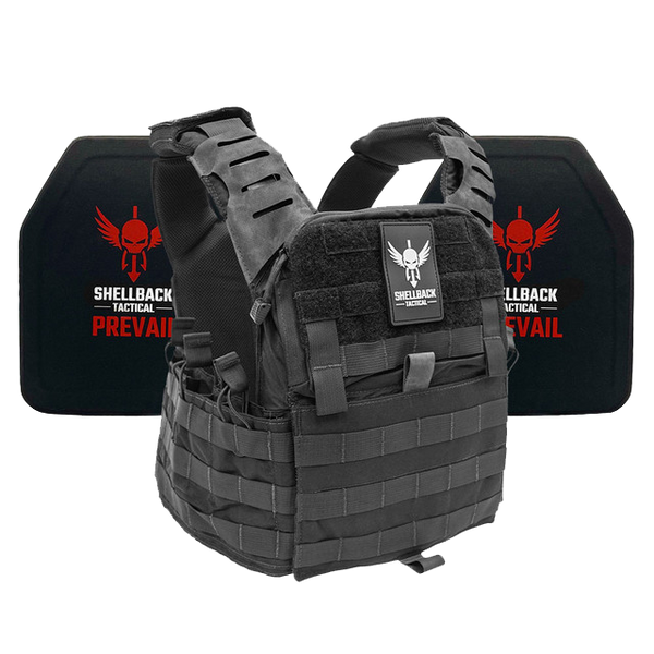 SHELLBACK TACTICAL BANSHEE ELITE 2.0 LIGHTWEIGHT LEVEL IV ARMOR KIT WITH MODEL 4SICMH CERAMIC PLATES