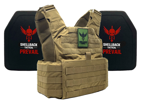 SHELLBACK TACTICAL SKIRMISH LIGHTWEIGHT LEVEL IV ARMOR KIT WITH MODEL 4SICMH CERAMIC PLATES