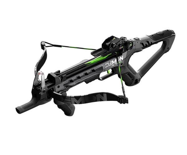Barnett Outdoors Demun Tri Strike Compact Recurve Crossbow with 3-Shot Magazine and Fiber Optic Sight