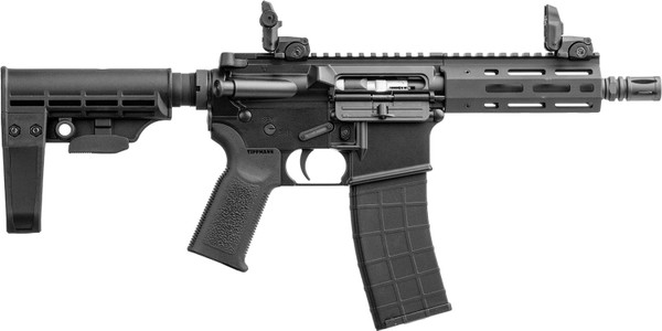Tippmann Arms A101042 M4-22 Pistol 22LR 7 Inch Barrel 25+1 Capacity Black Parkerized Finish