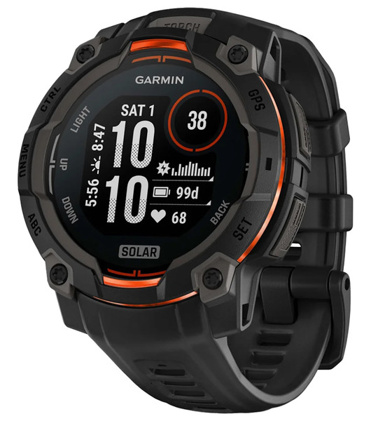Garmin Instinct 3 Solar 45mm Black and Charcoal GPS Watch